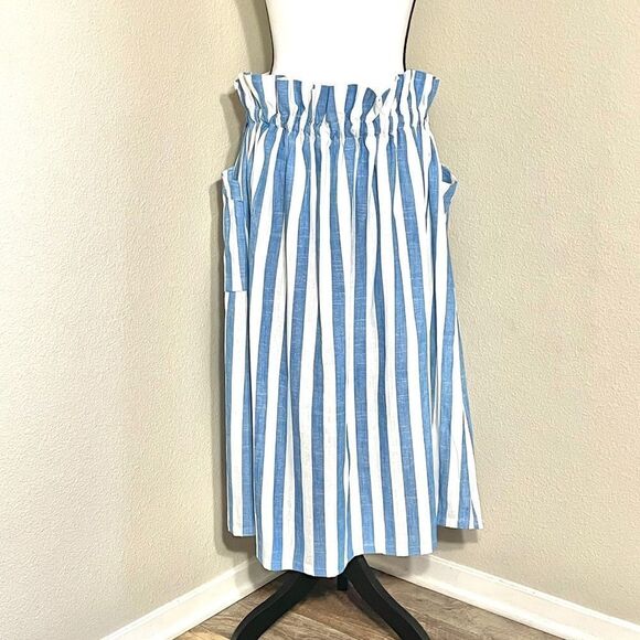 WHY Dress Linen Blend Drawstring Pockets Skirt - Picture 8 of 12